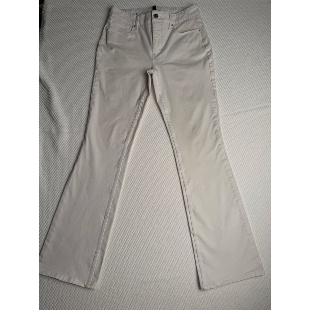 Women's White House Black Market The Boot High-Rise Off-White Pants US 2